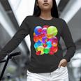 Frutiger Aero Aesthetic Tech Orb Pattern Heart Cherry Lips Unisex Long Sleeve T-Shirt