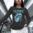 Frutiger Aero Splashy Dolphin Y2k Aesthetic Graphic Unisex Long Sleeve T-Shirt Frutiger Aero Splashy Dolphin Y2k Aesthetic Graphic Unisex Long Sleeve T-Shirt