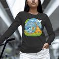 Frutiger Aero Y2K Fashion Trends Statement Piece Tech Orange Unisex Long Sleeve T-Shirt