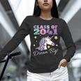 Girls Class Of 2041 Magical Unicorn Graduation Cap Unisex Long Sleeve T-Shirt
