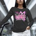 Graduation 2027 Senior 2027 Class Of 2027 Coquette Pink Girl Unisex Long Sleeve T-Shirt