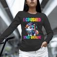 Graduation I Crushed 2nd Grade Unicorn Girls Grad Magical Unisex Long Sleeve T-Shirt