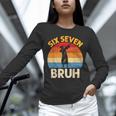 Graduation Six Seven Bruh Dabbing 67 Meme 6 7 Boys Kids Unisex Long Sleeve T-Shirt