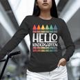 Hello Kindergarten First Day Back To School Graduation Unisex Long Sleeve T-Shirt