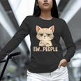 Introvert Anime Cat Ew People Unisex Long Sleeve T-Shirt Introvert Anime Cat Ew People Unisex Long Sleeve T-Shirt