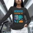 Introvert Book Lover Introvert Survival Kit Unisex Long Sleeve T-Shirt Introvert Book Lover Introvert Survival Kit Unisex Long Sleeve T-Shirt