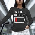Introvert Low Social Battery Level Anti Social People Unisex Long Sleeve T-Shirt Introvert Low Social Battery Level Anti Social People Unisex Long Sleeve T-Shirt