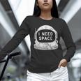 Introvert Space Helmet I Need Space Men Women Unisex Long Sleeve T-Shirt