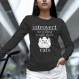 Introvert But Willing To Talk About Cats Unisex Long Sleeve T-Shirt