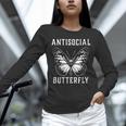 Introverted Introvert Antisocial Butterfly Unisex Long Sleeve T-Shirt Introverted Introvert Antisocial Butterfly Unisex Long Sleeve T-Shirt