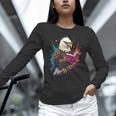 Kawaii Eagle Reads Book Reading Library Book Bookworm Unisex Long Sleeve T-Shirt