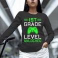 Kids 1st Grade Level Unlocked Back To School Gamer Graduation Unisex Long Sleeve T-Shirt