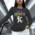 Kids Dabbing Unicorn Kindergarten Graduation See Ya Unisex Long Sleeve T-Shirt