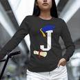 Kids Initial J Letter For Boys Preschool Graduation Kindergarten Unisex Long Sleeve T-Shirt