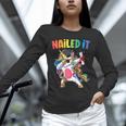 Kids Kindergarten Graduation Shirt Unicorn Graduate Nailed It Unisex Long Sleeve T-Shirt
