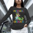 Kids Preschool Graduate T-Rex Dinosaur Preschool Graduation Unisex Long Sleeve T-Shirt