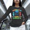 Kindergarten Level Complete Graduation Class 2025 Gamer Boys Unisex Long Sleeve T-Shirt