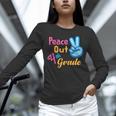 Last Day Of School Peace Out Grade 4 Graduation Kids Unisex Long Sleeve T-Shirt