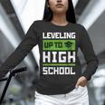Leveling Up To High School Tee Shirt Gaming Graduation Unisex Long Sleeve T-Shirt