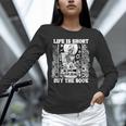 Life Is Short Buy The Book Introvert Skeleton Reading Unisex Long Sleeve T-Shirt