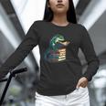 Lizard Reading Book Librarian Bookworm Reader Read Unisex Long Sleeve T-Shirt Lizard Reading Book Librarian Bookworm Reader Read Unisex Long Sleeve T-Shirt