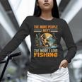I Love Fishing Bigfoot Fisherman Introvert Sarcastic Unisex Long Sleeve T-Shirt