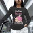 Low Social Battery Cute Snail With House Introvert Cozy Home Unisex Long Sleeve T-Shirt