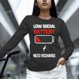 Low Social Battery Need Recharge Introvert Self-Care Unisex Long Sleeve T-Shirt Low Social Battery Need Recharge Introvert Self-Care Unisex Long Sleeve T-Shirt