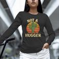 Not A Hugger Cactus Retro Sunset No Hugging Introvert Unisex Long Sleeve T-Shirt Not A Hugger Cactus Retro Sunset No Hugging Introvert Unisex Long Sleeve T-Shirt