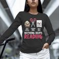 Nothing Beats Reading Rock Paper Scissors Book Lover Library Unisex Long Sleeve T-Shirt