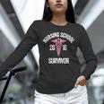 Nursing School Survivor Apparel Graduation Party Nurse RN Unisex Long Sleeve T-Shirt
