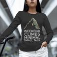 Outdoor Introvert Vibes Weekend Climber Unisex Long Sleeve T-Shirt