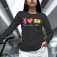 Peace Love Books Reader Librarian Library Book Unisex Long Sleeve T-Shirt Peace Love Books Reader Librarian Library Book Unisex Long Sleeve T-Shirt