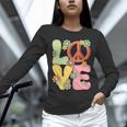 Peace Sign Love Groovy Vibes Costume Nostalgia 1980s Fashion Unisex Long Sleeve T-Shirt