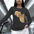 Peking Duck Peeking Chef Graduation Farm Duck Lover Unisex Long Sleeve T-Shirt