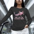 I Have Plans With My Axolotl Salamander Introvert Unisex Long Sleeve T-Shirt