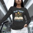 Plot Twist I'm Pregnant Literary Pregnancy Announcement Book Unisex Long Sleeve T-Shirt Plot Twist I'm Pregnant Literary Pregnancy Announcement Book Unisex Long Sleeve T-Shirt