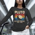 Pluto Never Forget Space Nostalgia Astronomy Humor Unisex Long Sleeve T-Shirt Pluto Never Forget Space Nostalgia Astronomy Humor Unisex Long Sleeve T-Shirt