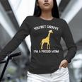 Proud Mom Graduation Shirt You Bet Giraffe Graduate Pun Unisex Long Sleeve T-Shirt