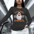 Read More Books Cute Ghost Reading Book Teacher Halloween Unisex Long Sleeve T-Shirt