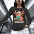 Readsolotl Kawaii Axolotl Reading Book Lover Unisex Long Sleeve T-Shirt