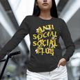 Retro Anti Social Club Bees Introvert Women Men Unisex Long Sleeve T-Shirt