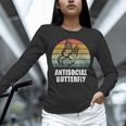Retro Antisocial Butterfly Shirt For Introverts Unisex Long Sleeve T-Shirt Retro Antisocial Butterfly Shirt For Introverts Unisex Long Sleeve T-Shirt