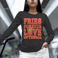 Retro Fast Food Nostalgia Vintage Diner Fries Shakes Burgers Unisex Long Sleeve T-Shirt