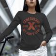 Retro Gen X 1965-1980 Sarcastic Nostalgia Graphic Unisex Long Sleeve T-Shirt