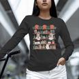 Retro Ghost Reading Book Teacher Librarian Bookish Christmas Unisex Long Sleeve T-Shirt
