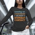 Running On Airbrushing Social Introvert Humor Vintage Unisex Long Sleeve T-Shirt Running On Airbrushing Social Introvert Humor Vintage Unisex Long Sleeve T-Shirt