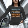 Running On Cartography Social Introvert Humor Vintage Unisex Long Sleeve T-Shirt