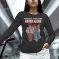 Running Together Always Connected Anime Nostalgia Message Unisex Long Sleeve T-Shirt