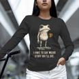 I Have To Say Weird Stuff Or I'Ll Die Frog Meme Introverts Unisex Long Sleeve T-Shirt